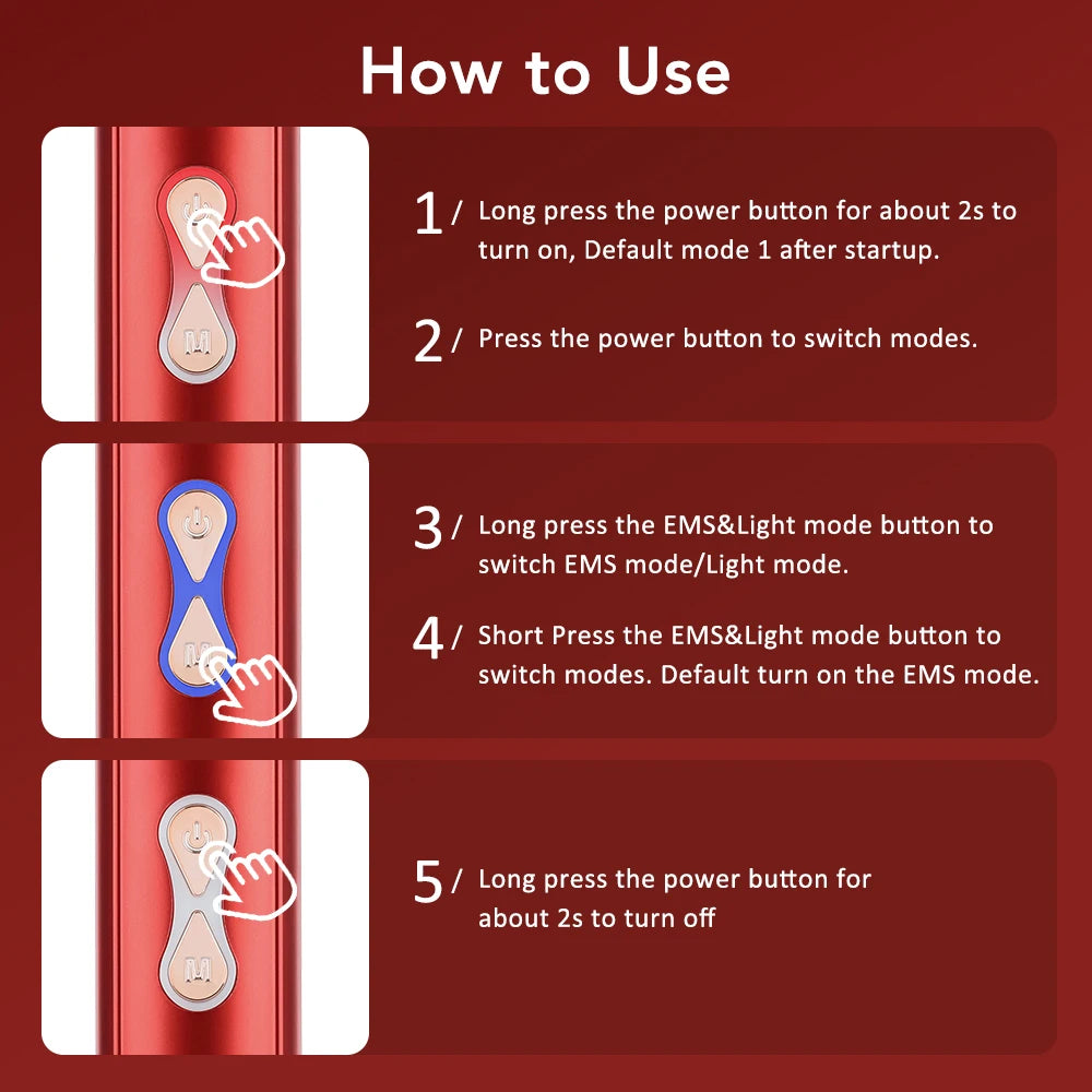 Red Light Therapy Hair Growth Scalp Massager